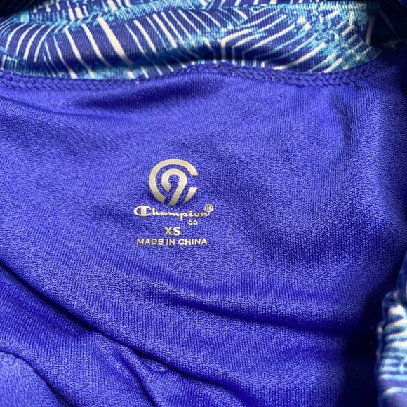 Champion Blue Mid Rise XS Athletic Shorts - Picture 3 of 5
